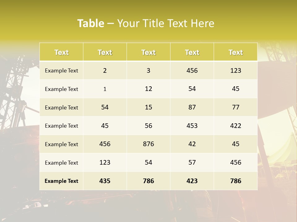 Backlit Guitar Live PowerPoint Template