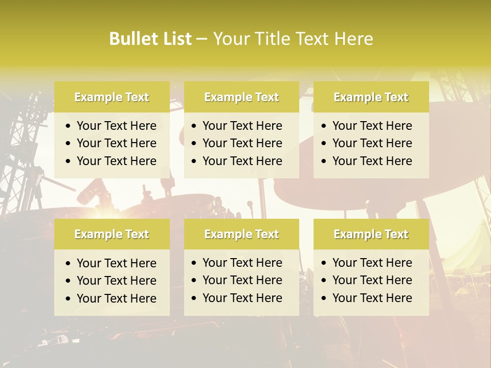 Backlit Guitar Live PowerPoint Template