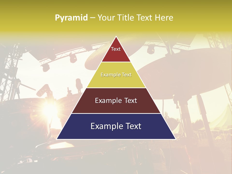 Backlit Guitar Live PowerPoint Template