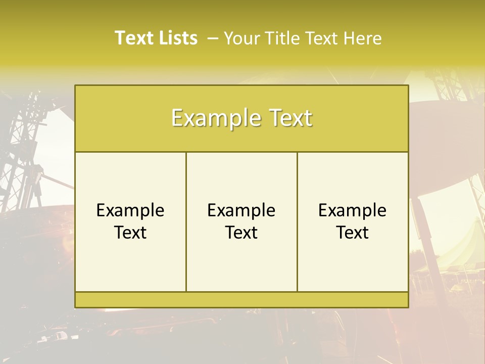 Backlit Guitar Live PowerPoint Template