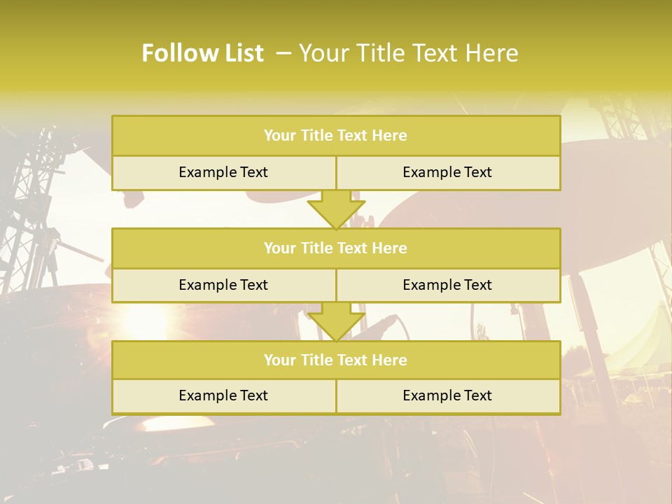 Backlit Guitar Live PowerPoint Template