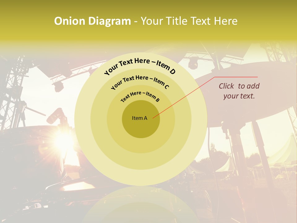 Backlit Guitar Live PowerPoint Template