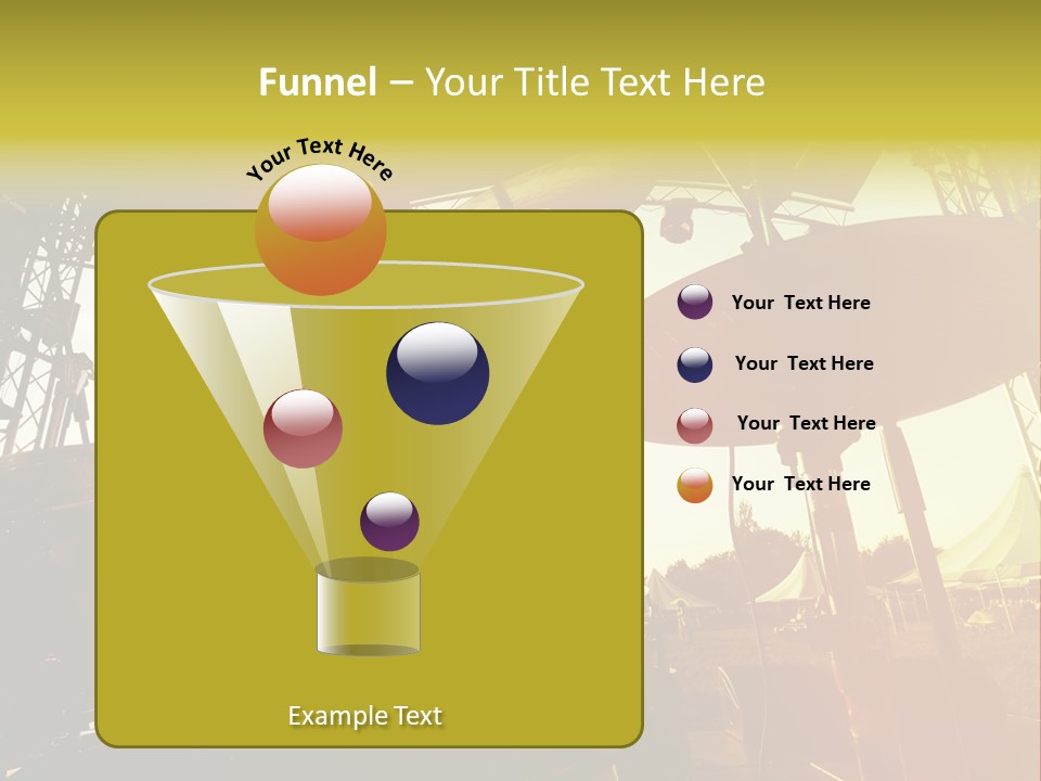 Backlit Guitar Live PowerPoint Template