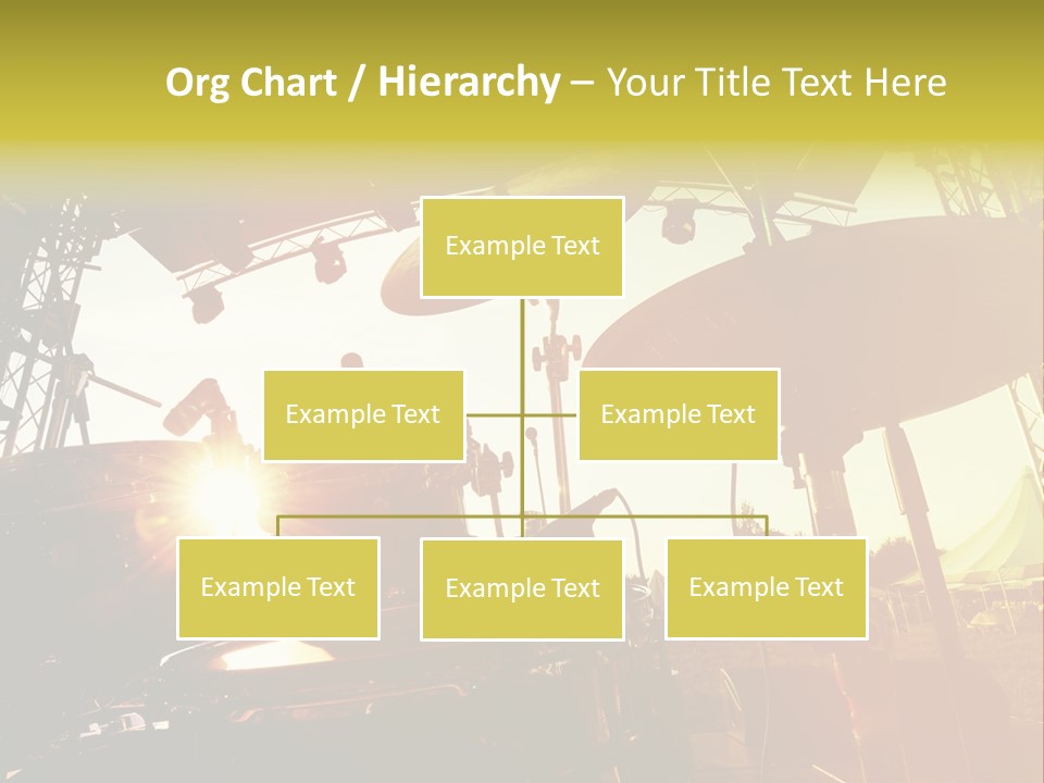 Backlit Guitar Live PowerPoint Template