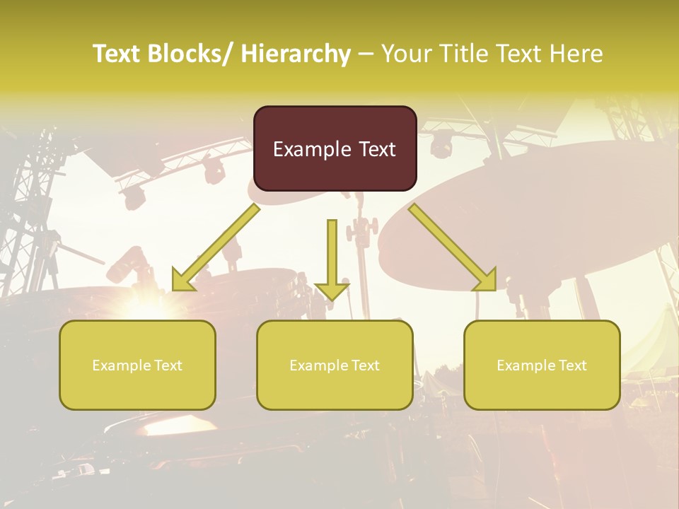 Backlit Guitar Live PowerPoint Template