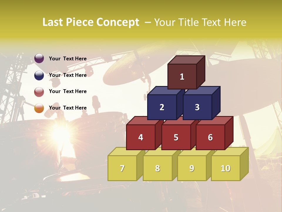 Backlit Guitar Live PowerPoint Template