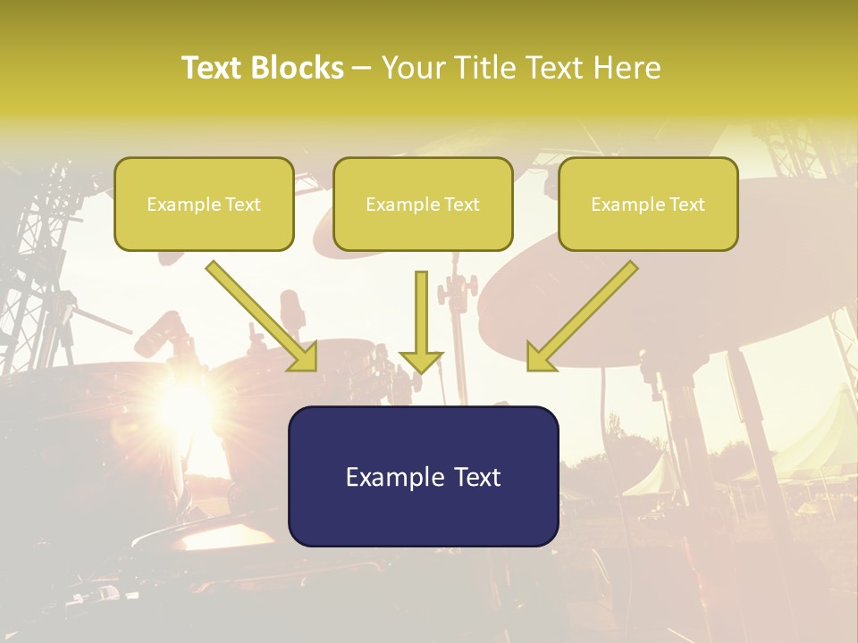Backlit Guitar Live PowerPoint Template