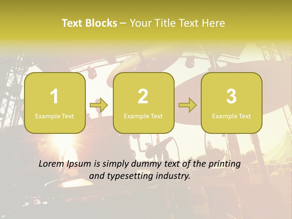 Backlit Guitar Live PowerPoint Template