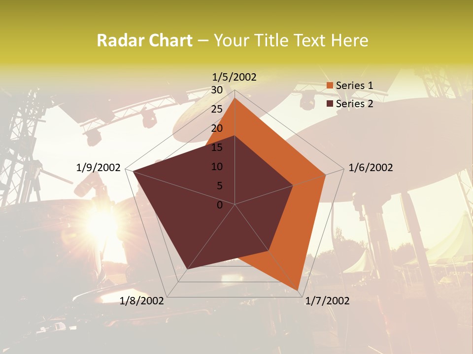 Backlit Guitar Live PowerPoint Template