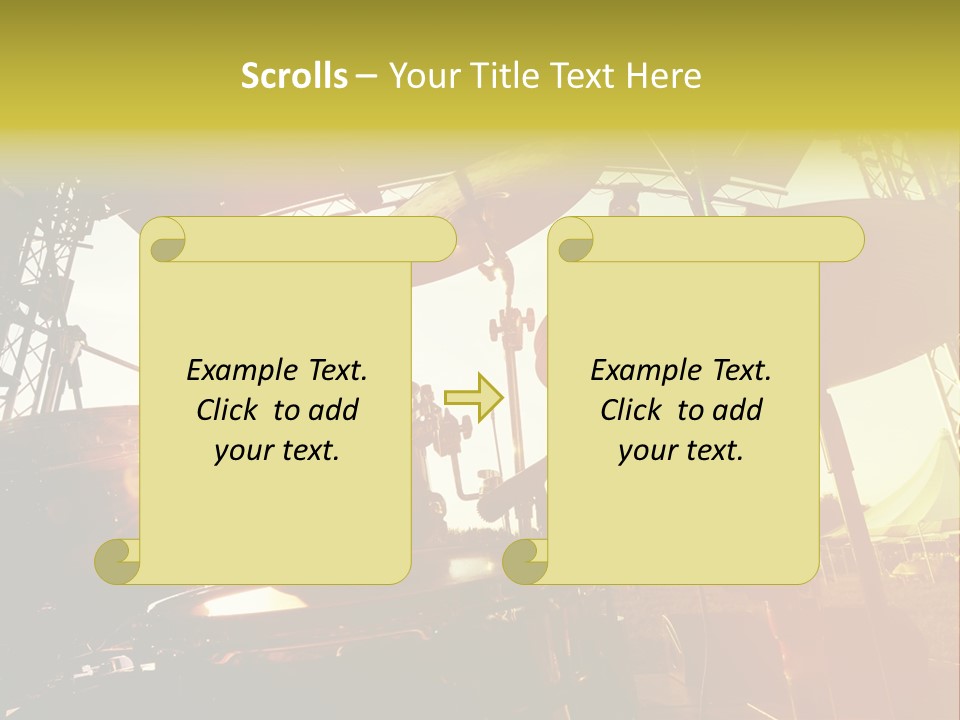 Backlit Guitar Live PowerPoint Template
