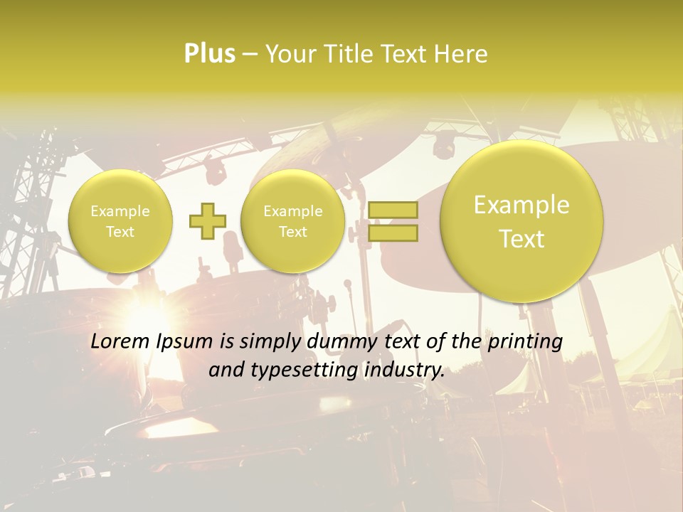 Backlit Guitar Live PowerPoint Template