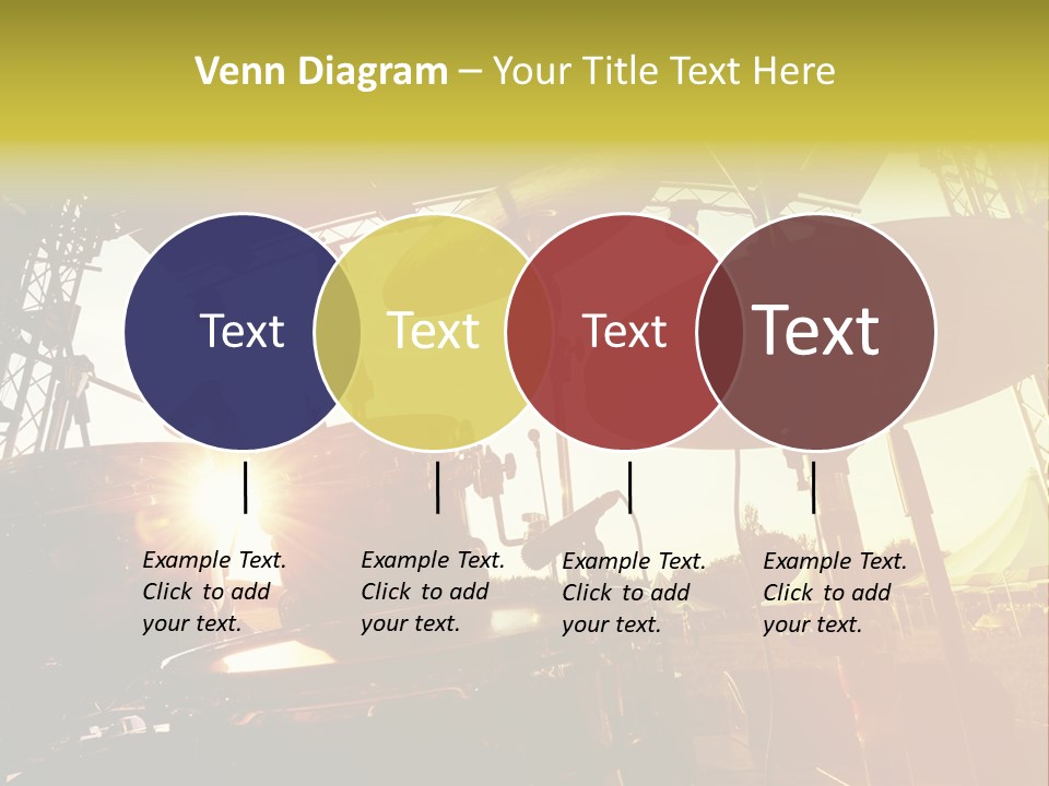 Backlit Guitar Live PowerPoint Template