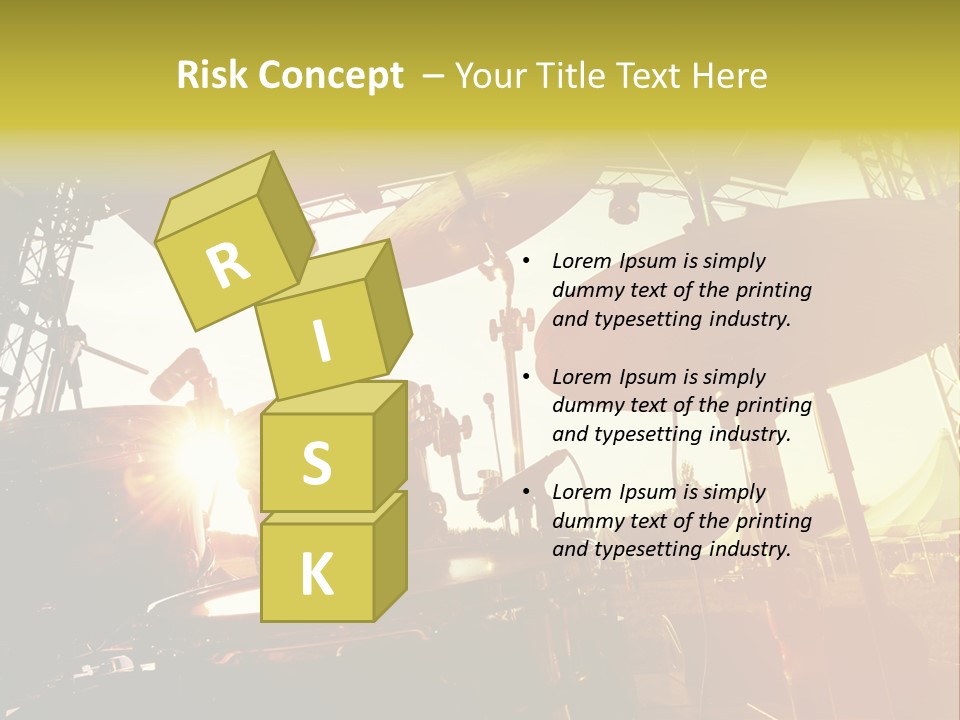 Backlit Guitar Live PowerPoint Template