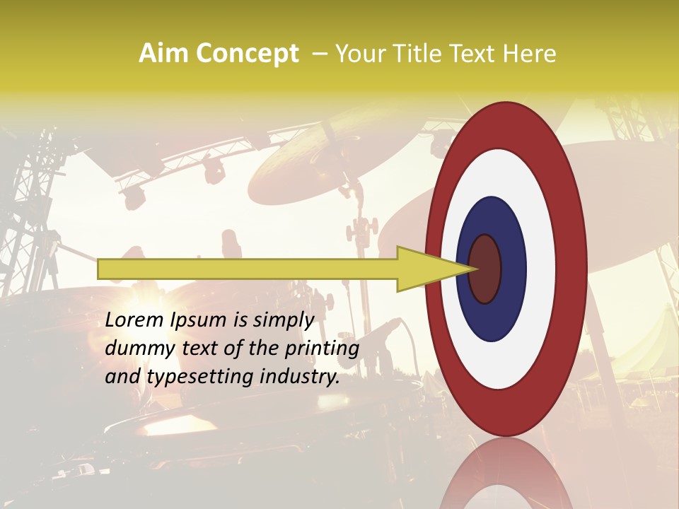 Backlit Guitar Live PowerPoint Template