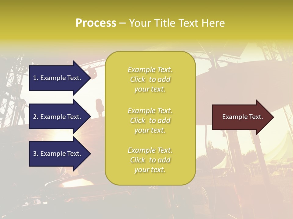 Backlit Guitar Live PowerPoint Template
