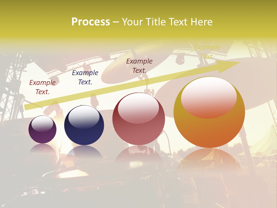 Backlit Guitar Live PowerPoint Template