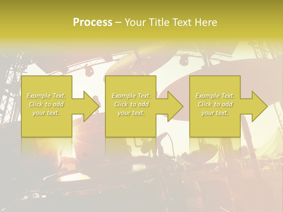 Backlit Guitar Live PowerPoint Template