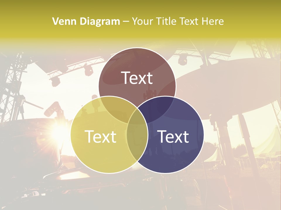 Backlit Guitar Live PowerPoint Template