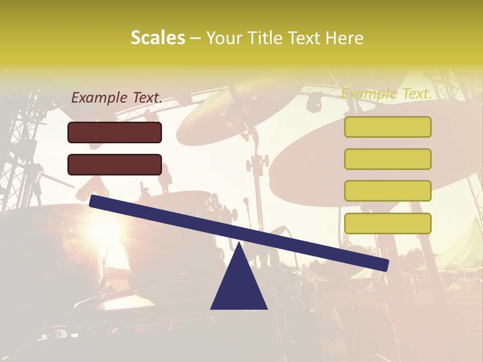 Backlit Guitar Live PowerPoint Template