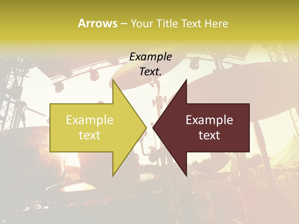 Backlit Guitar Live PowerPoint Template