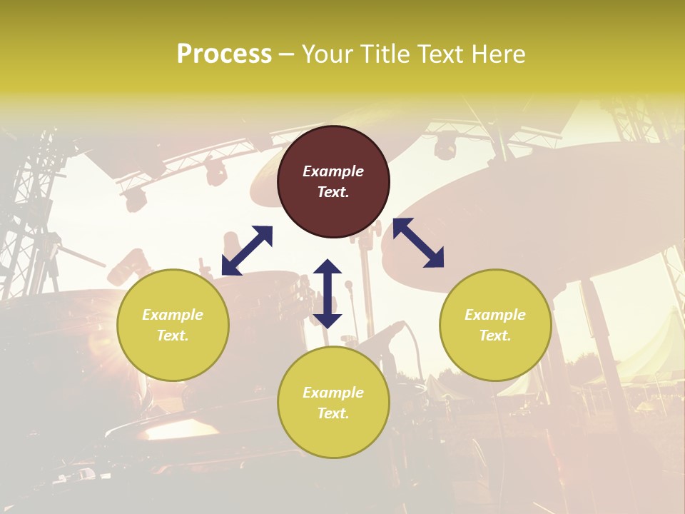 Backlit Guitar Live PowerPoint Template