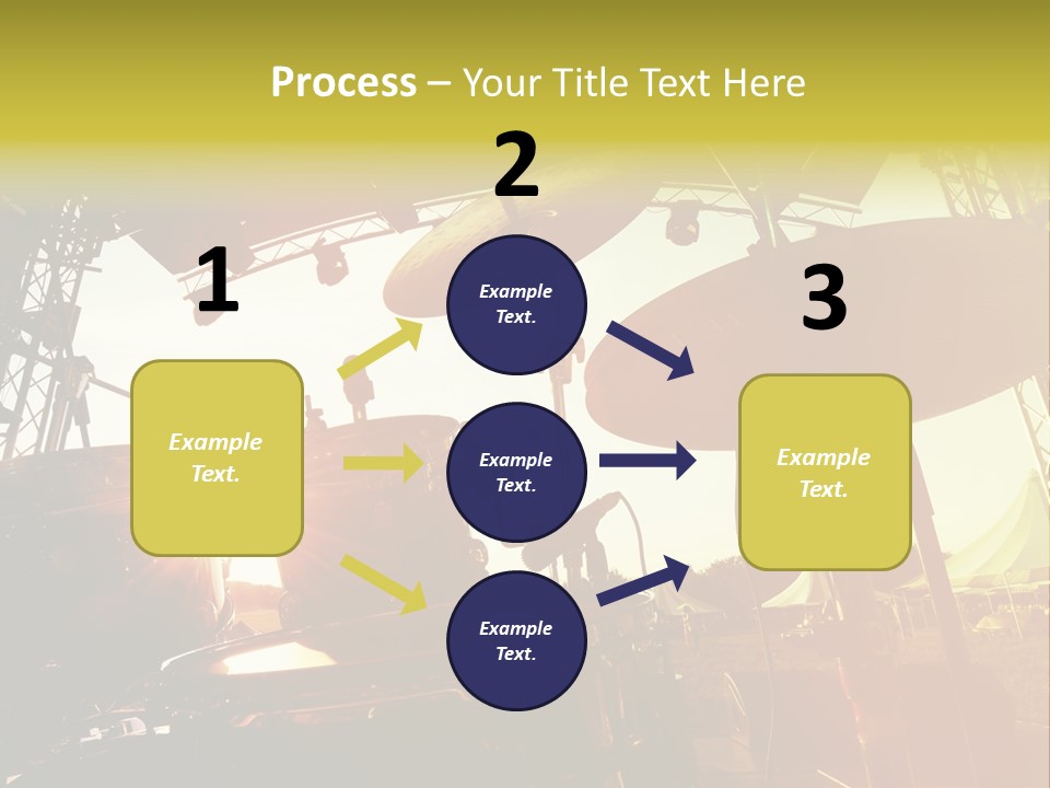 Backlit Guitar Live PowerPoint Template