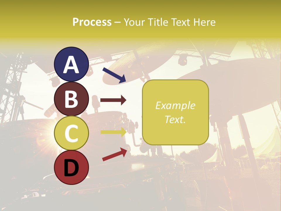 Backlit Guitar Live PowerPoint Template