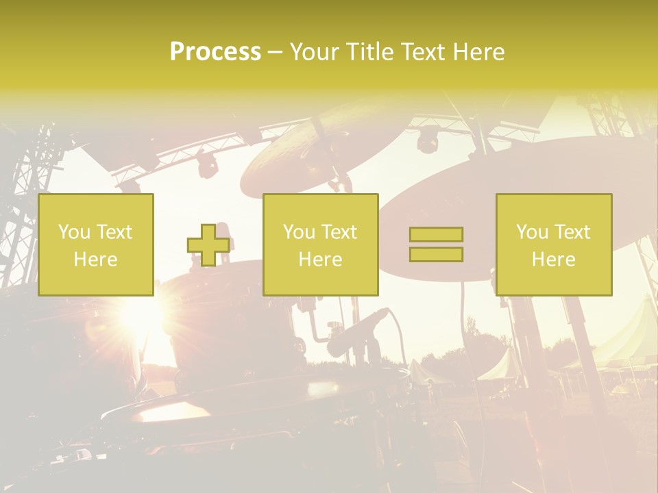 Backlit Guitar Live PowerPoint Template