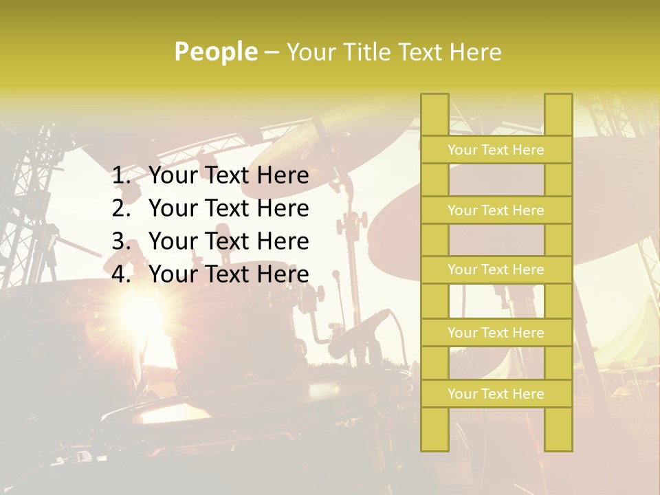 Backlit Guitar Live PowerPoint Template