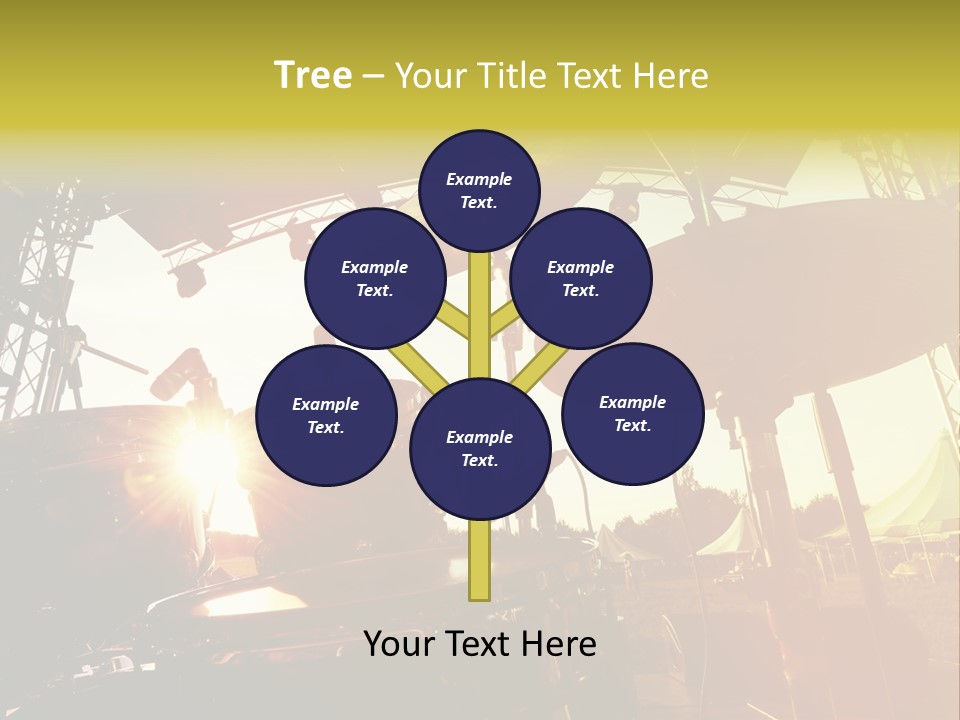 Backlit Guitar Live PowerPoint Template