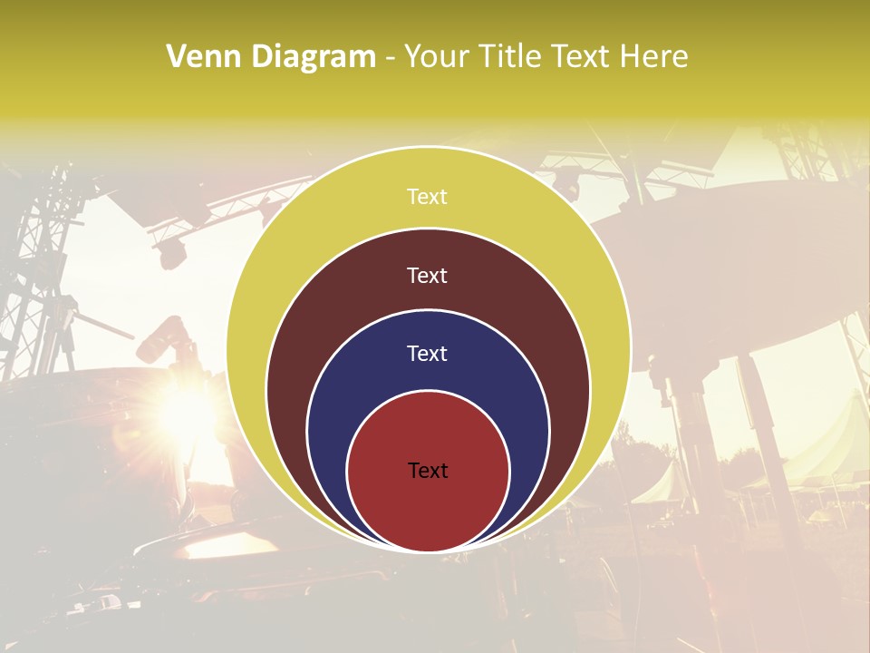 Backlit Guitar Live PowerPoint Template