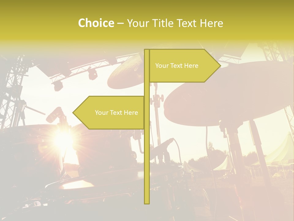 Backlit Guitar Live PowerPoint Template