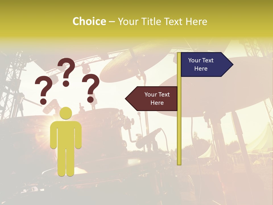 Backlit Guitar Live PowerPoint Template