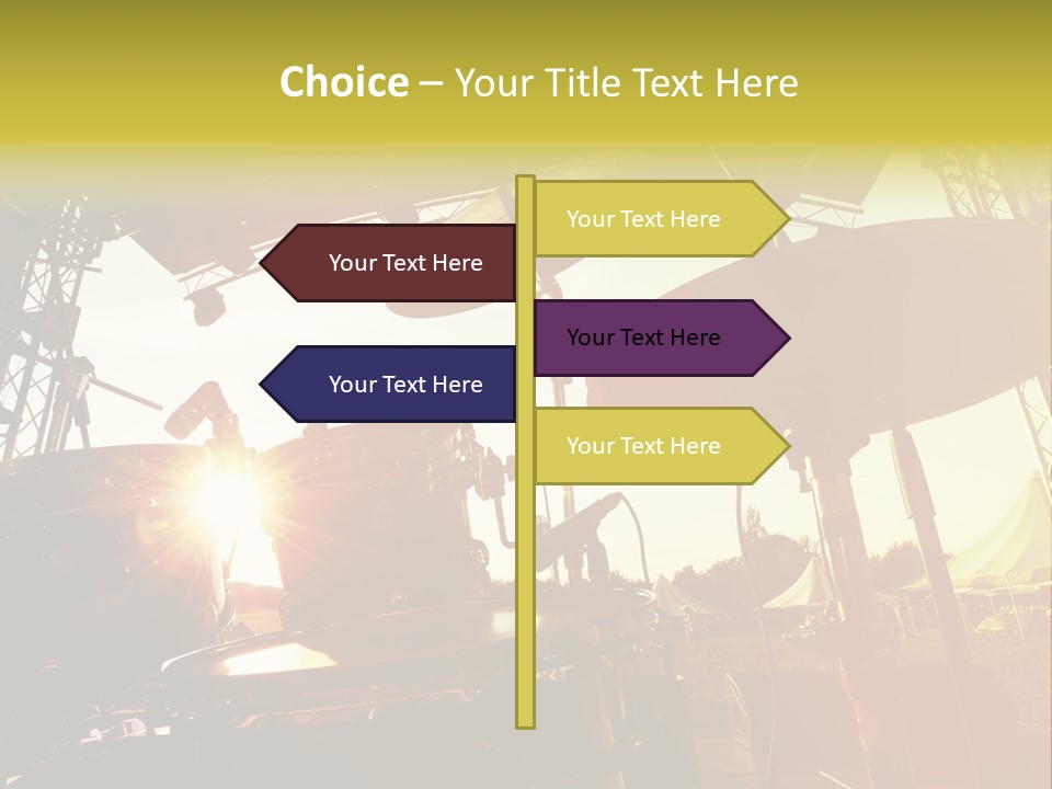 Backlit Guitar Live PowerPoint Template