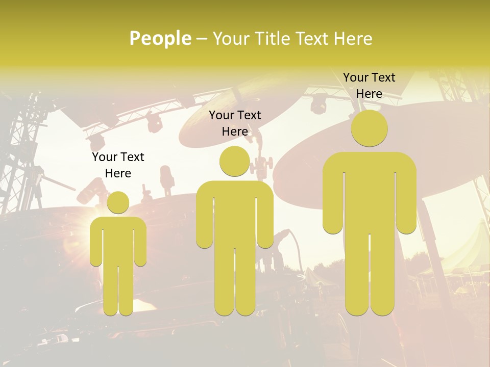 Backlit Guitar Live PowerPoint Template