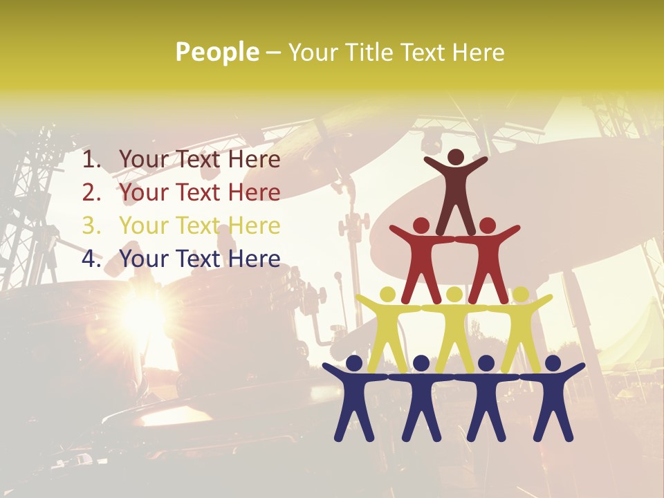 Backlit Guitar Live PowerPoint Template