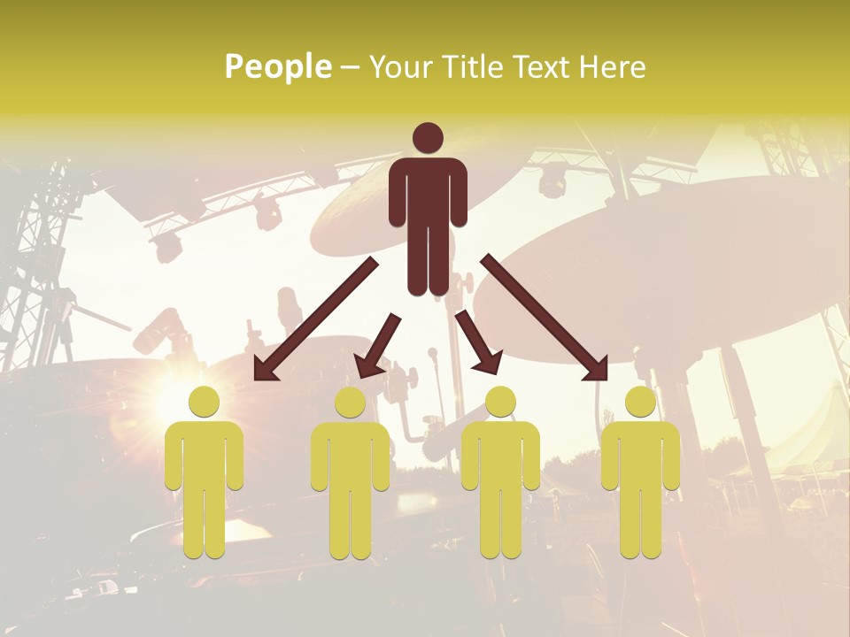 Backlit Guitar Live PowerPoint Template