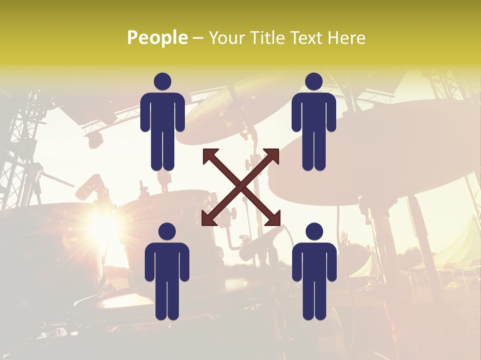 Backlit Guitar Live PowerPoint Template