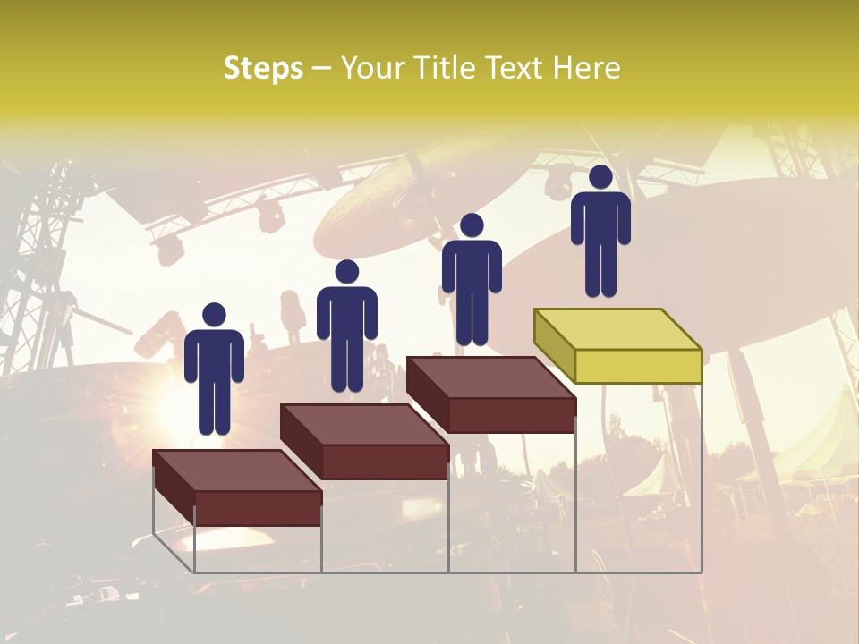 Backlit Guitar Live PowerPoint Template