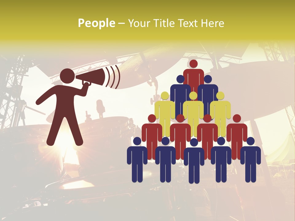 Backlit Guitar Live PowerPoint Template