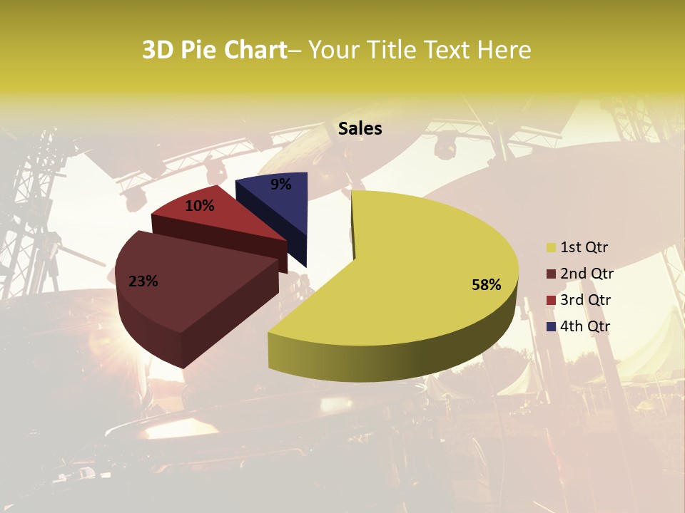 Backlit Guitar Live PowerPoint Template