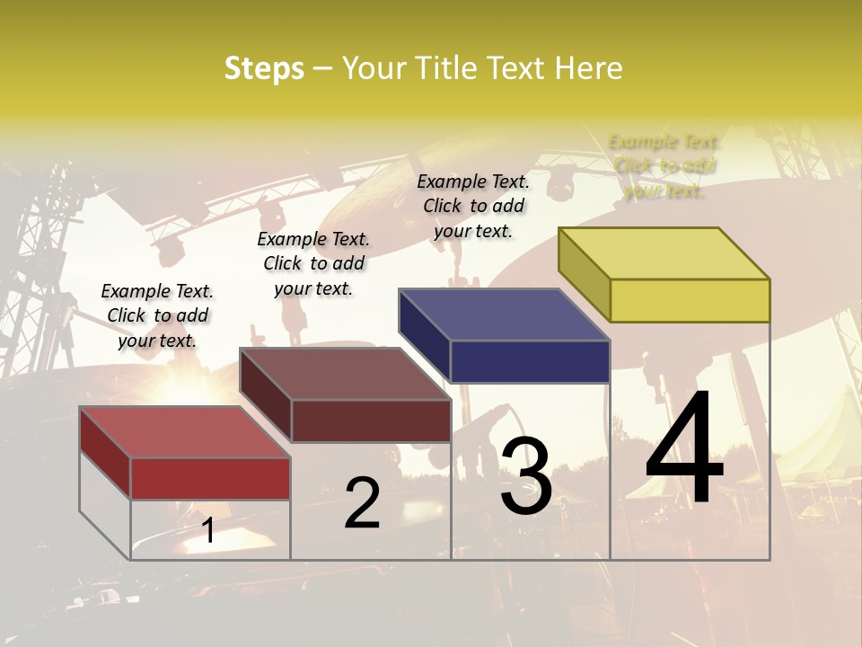 Backlit Guitar Live PowerPoint Template