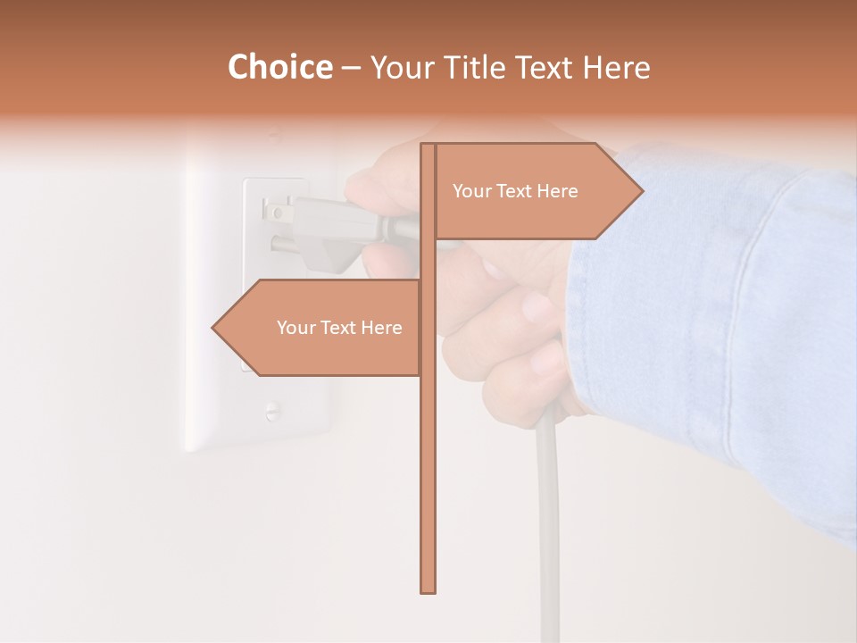 Watts Electricity Socket PowerPoint Template