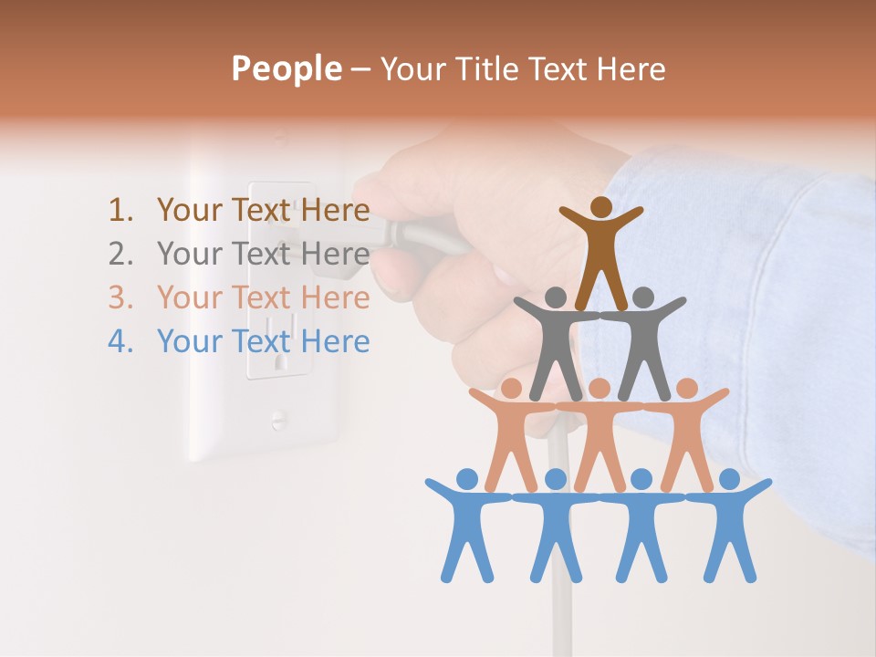 Watts Electricity Socket PowerPoint Template