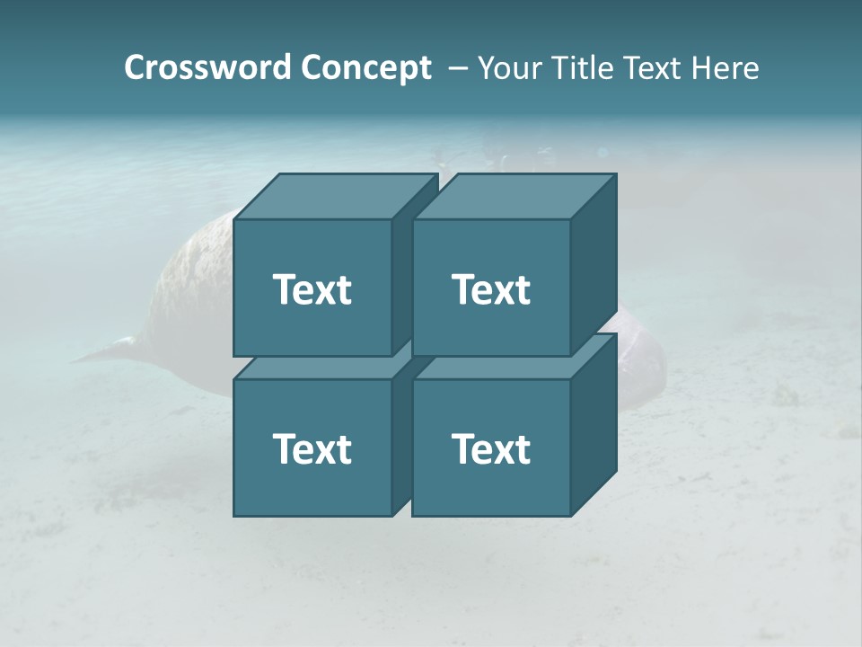 Tropical Bottom Crystal PowerPoint Template