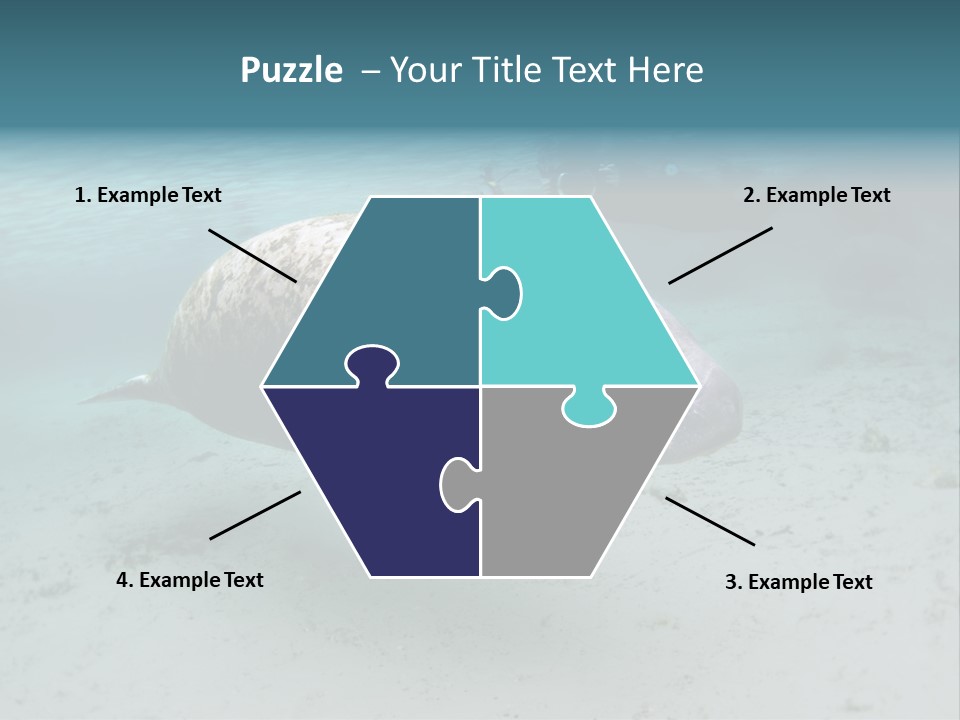 Tropical Bottom Crystal PowerPoint Template