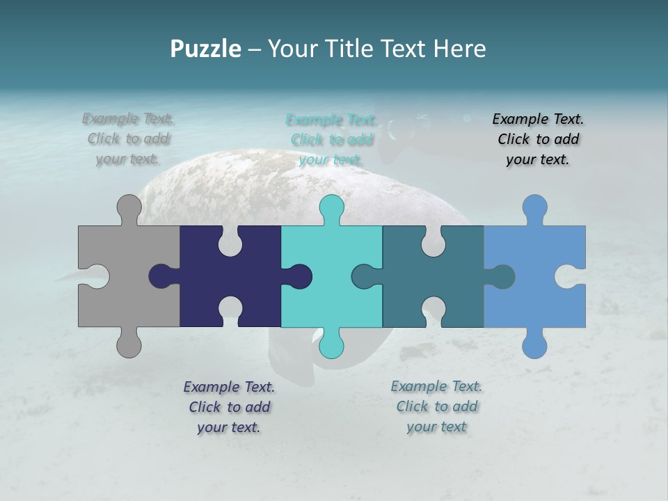 Tropical Bottom Crystal PowerPoint Template