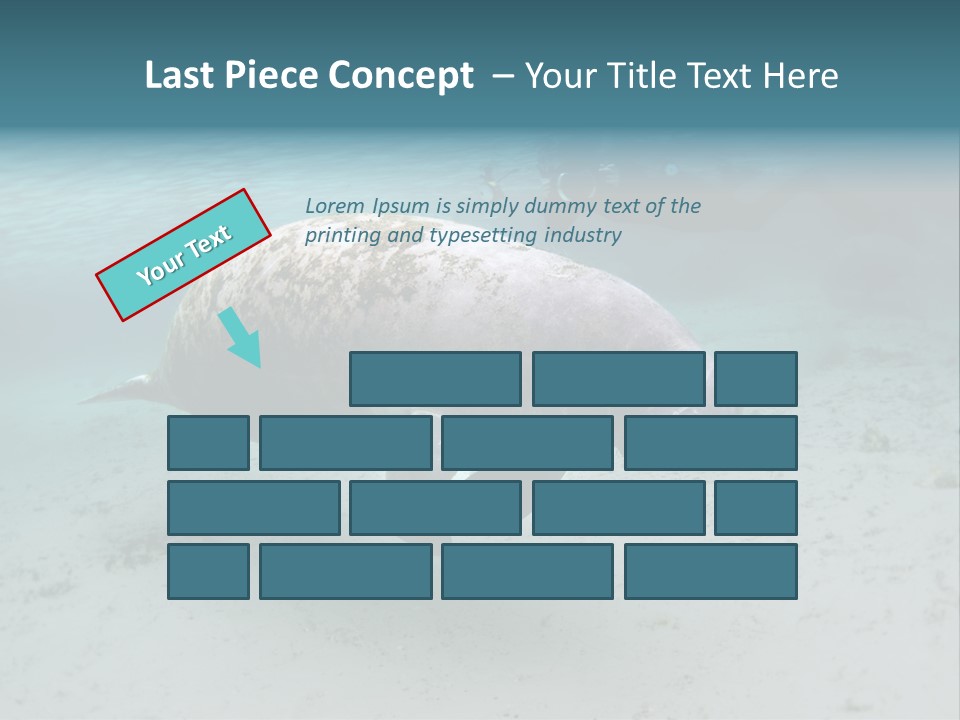 Tropical Bottom Crystal PowerPoint Template