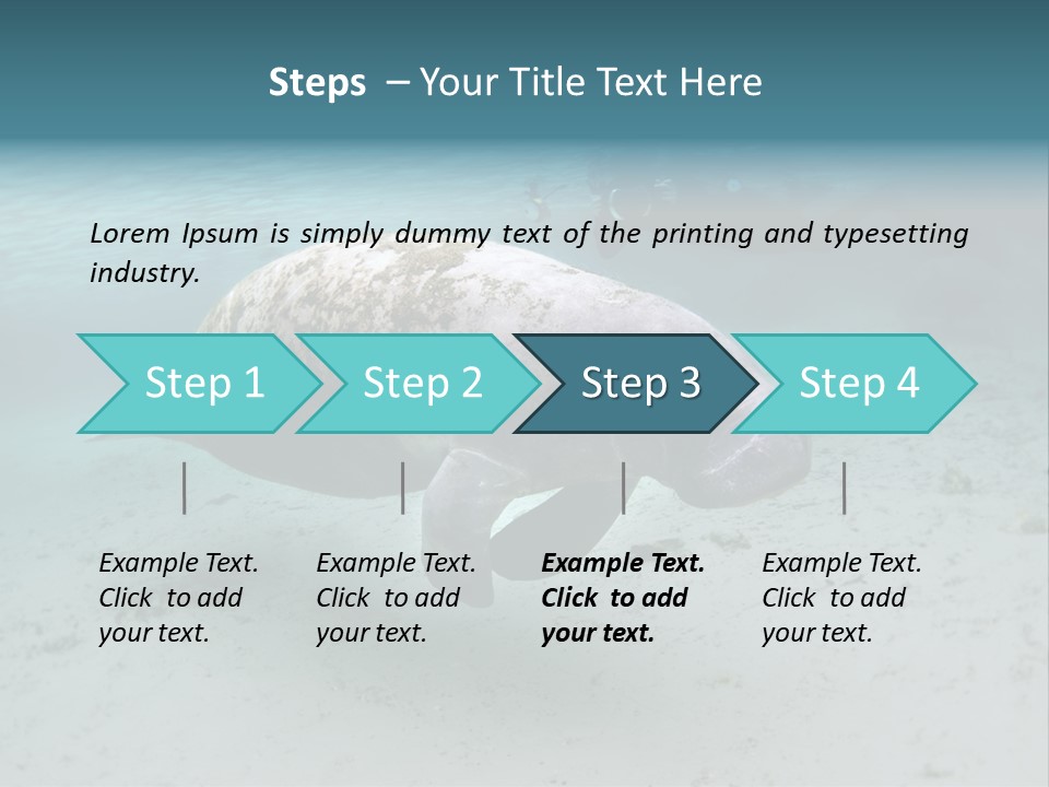 Tropical Bottom Crystal PowerPoint Template