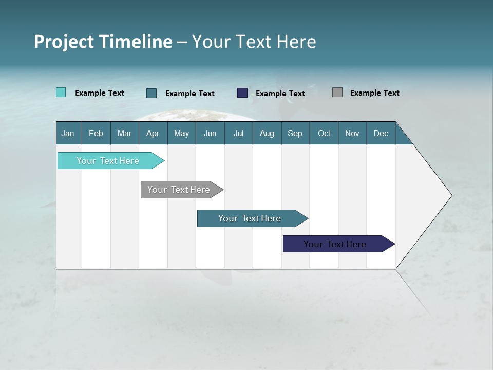 Tropical Bottom Crystal PowerPoint Template
